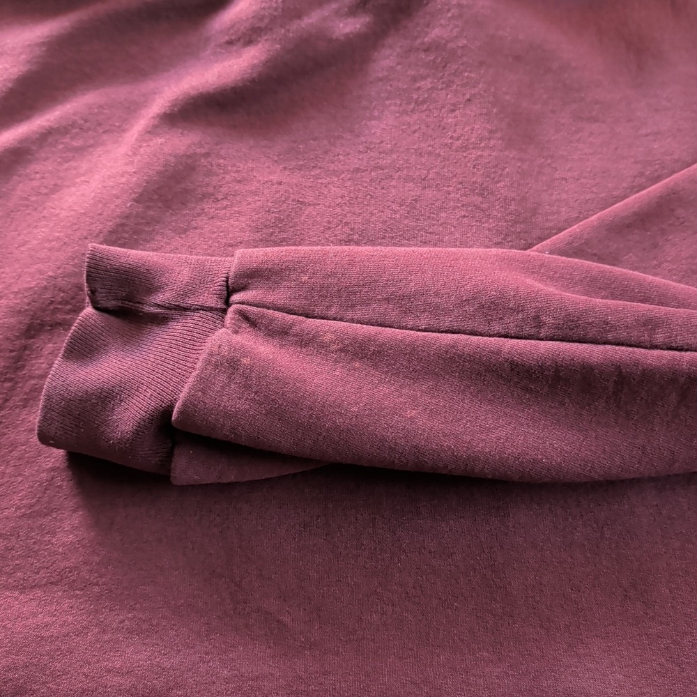 MIT Champion Hoodie Size XL Stitch Maroon Vintage Y2K Authentic Athletic Apparel - Picture 7 of 15